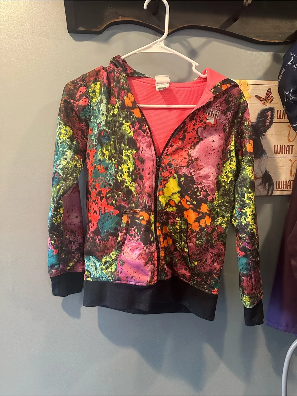 ColorSplash Zip Hoodie Jacket - Multicolor